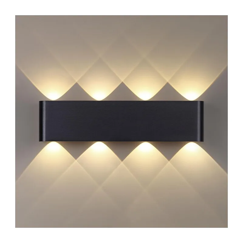 7191/8WL HIGHTECH ODL27 Настенный светильник черный браш./металл IP20 LED 8W 3000K 220V MAGNUM