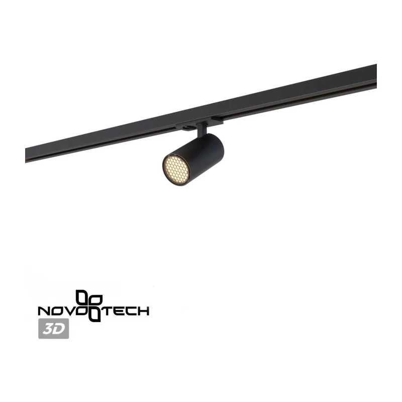 359905 PORT NT26 000 черный Светильник однофазный трехжильный трековый IP20 LED 10W 220-240V 3000К SELENE 5