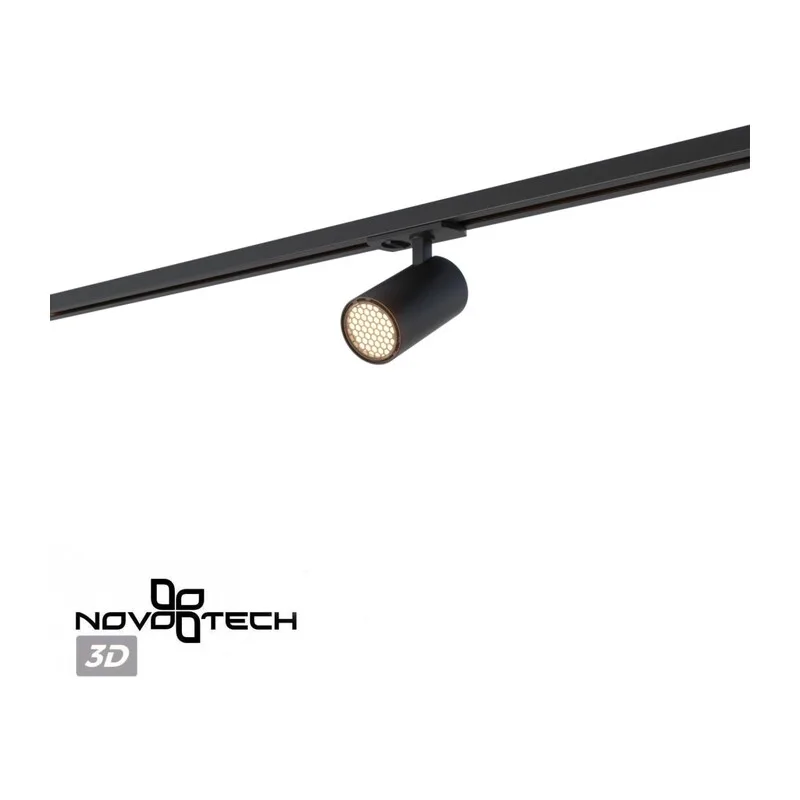 359909 PORT NT26 000 черный Светильник трековый однофазный двухжильный IP20 LED 15W 220-240V 3000К SELENE 7