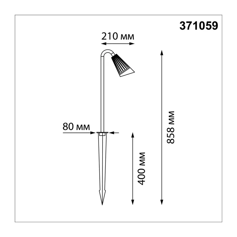 371059 STREET NT26 000 черный Светильник грунтовый IP65 GU10 max 35W 220-240V BELL 4