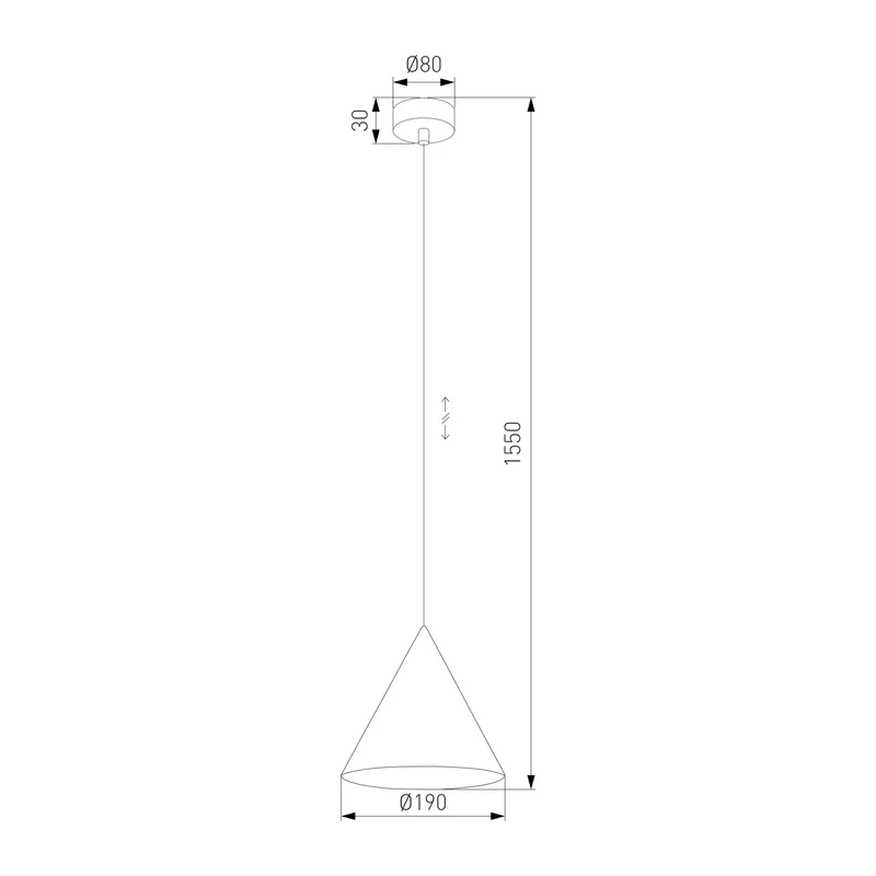 Подвесной светильник 10007 Cono TK Lighting 3