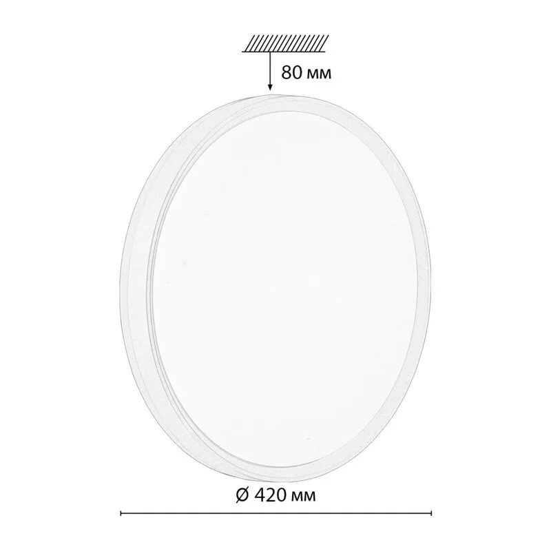 7708/DL COLOR SN 154 Светильник пластик/белый/розовый LED 48Вт 4000К D420 IP43 KEZO PINK 6