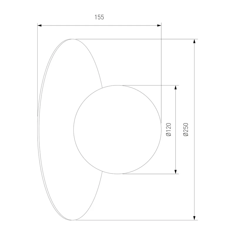Настенный светильник со стеклянным плафоном 10231 Pixi TK Lighting 4