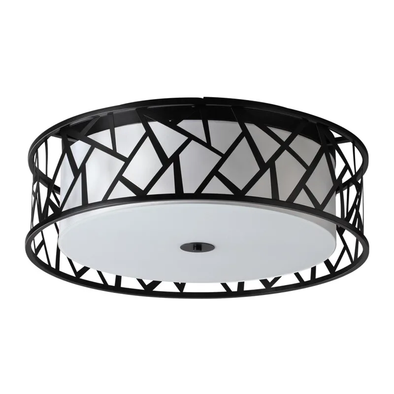 7700/60L AVRA LED SN 596 Светильник металл/ткань/стекло/белый/черный LED 60Вт 3000-6000K D600 IP20 пульт ДУ FABIANA 3