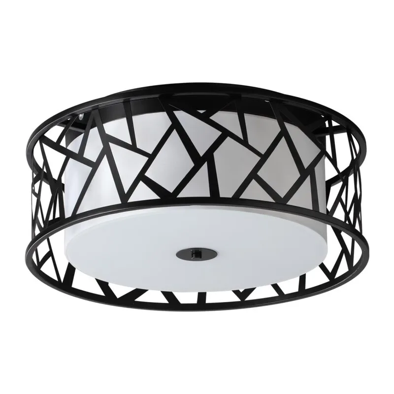 7700/40L AVRA LED SN 596 Светильник металл/ткань/стекло/белый/черный LED 40Вт 3000-6000K D500 IP20 пульт ДУ FABIANA 3