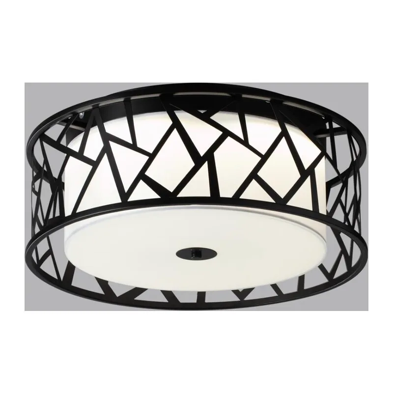 7700/40L AVRA LED SN 596 Светильник металл/ткань/стекло/белый/черный LED 40Вт 3000-6000K D500 IP20 пульт ДУ FABIANA 4