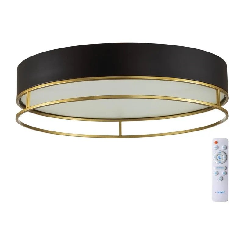 7723/100L AVRA LED SN 593 Светильник металл/пластик/белый/черный/золотой LED 100Вт 3000-6000K D600 IP20 пульт ДУ LOFTY