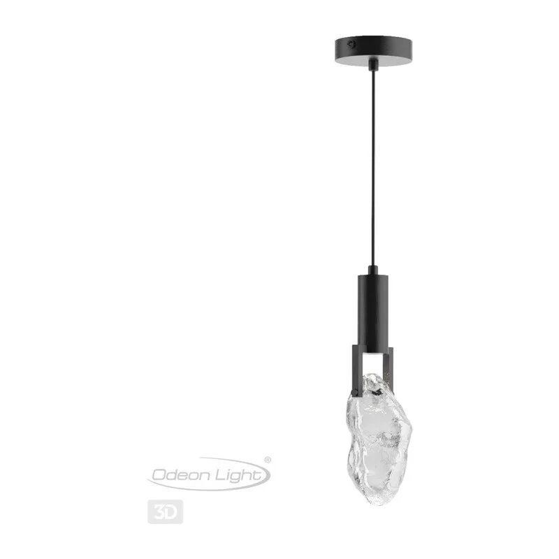 6695/5L MIDCENT ODL24 239 Подвесной светильник брашир. черный/металл/стекло IP20 LED 5W 200Лм 3000K LIA 4