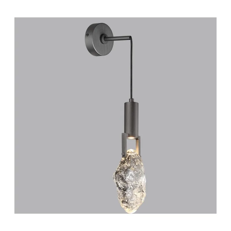 6695/5WL MIDCENT ODL24 239 Настенный светильник брашир. черный/металл/стекло IP20 LED 5W 200Лм 3000K LIA 2