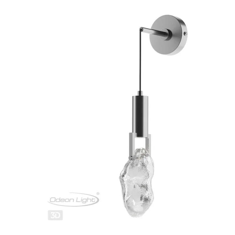 6696/5WL MIDCENT ODL24 239 Настенный светильник матовый никель/металл/стекло IP20 LED 5W 200Лм 3000K LIA 3