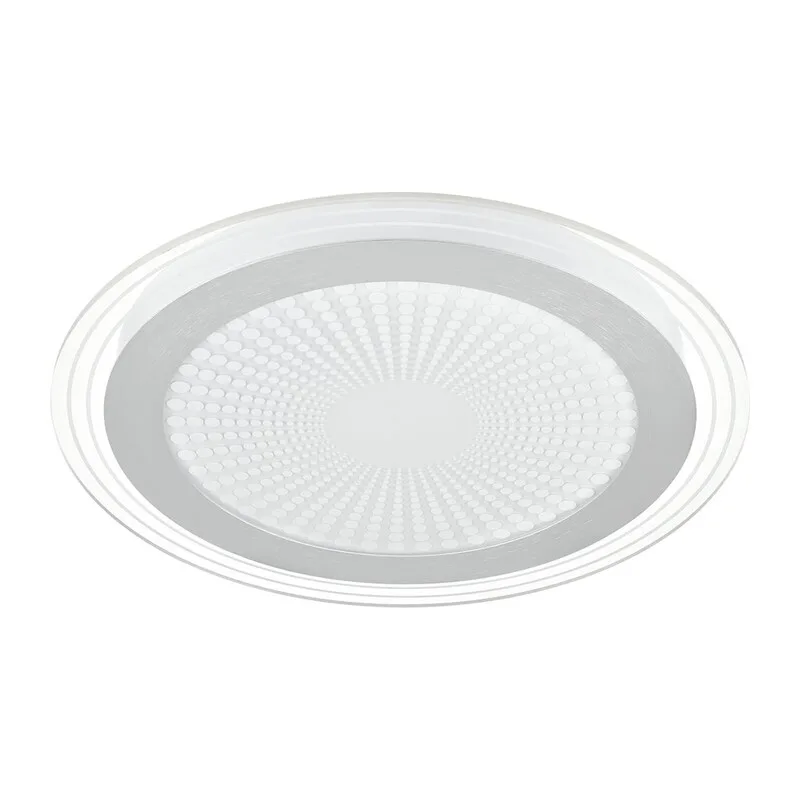 7739/80L MITRA LED SN 603 Светильник металл/акрил/белый/серебряный/прозрачный LED 80Вт 3000-6500К D480 IP20 пульт ДУ PROMISE 3