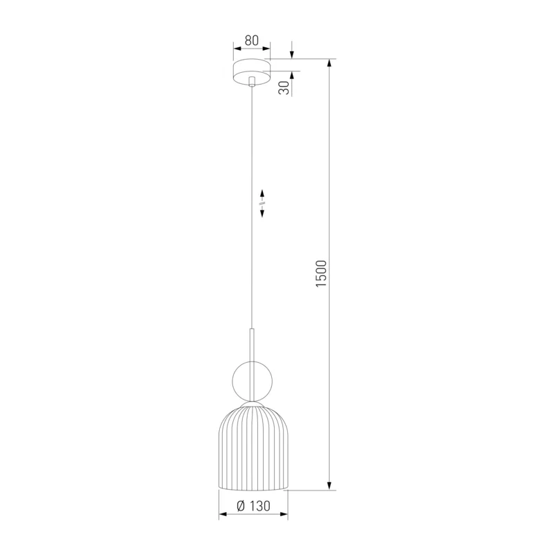 Подвесной светильник со стеклянным плафоном 11039 Sophia Cognac TK Lighting 2
