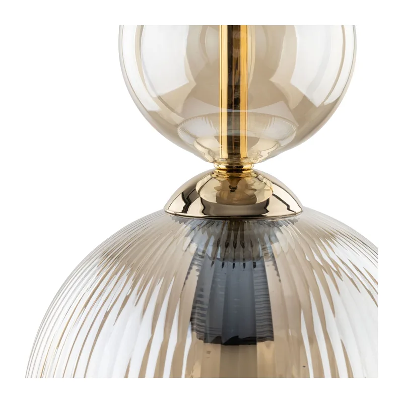 Подвесной светильник с плафонами из фактурного стекла 11041 Sophia Cognac TK Lighting 3