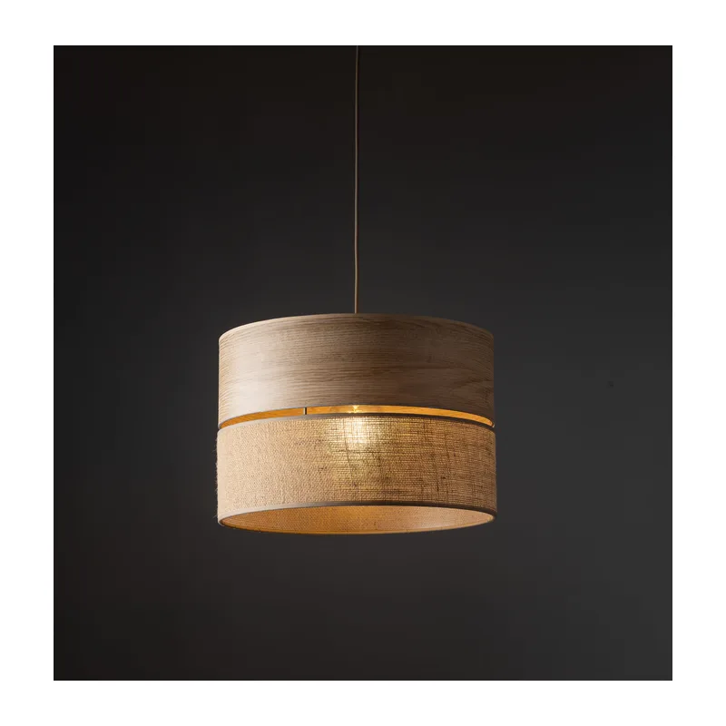Подвесной светильник с плафоном из натурального дерева и джута 11786 TK Lighting 4