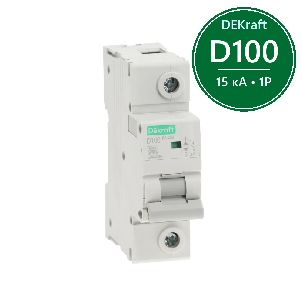 Авт. выкл. 1P 100A х-ка D ВА-203 15кА