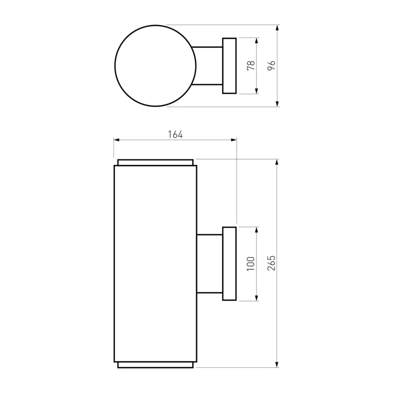 Уличный настенный светильник Strict IP54 1403 Techno черный Elektrostandard 5
