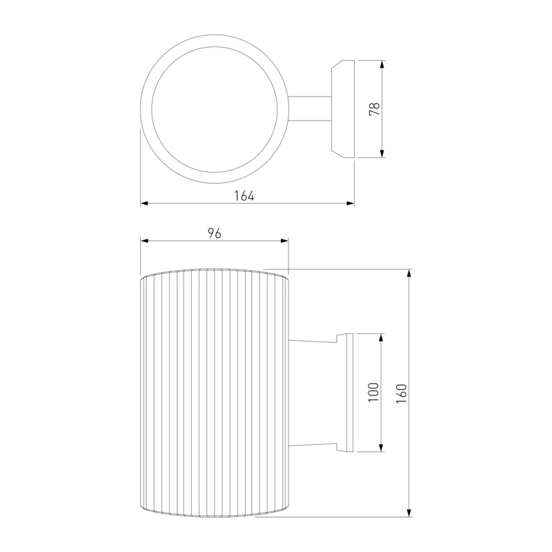 Уличный настенный светильник Strict IP54 1404 Techno серый Elektrostandard 2