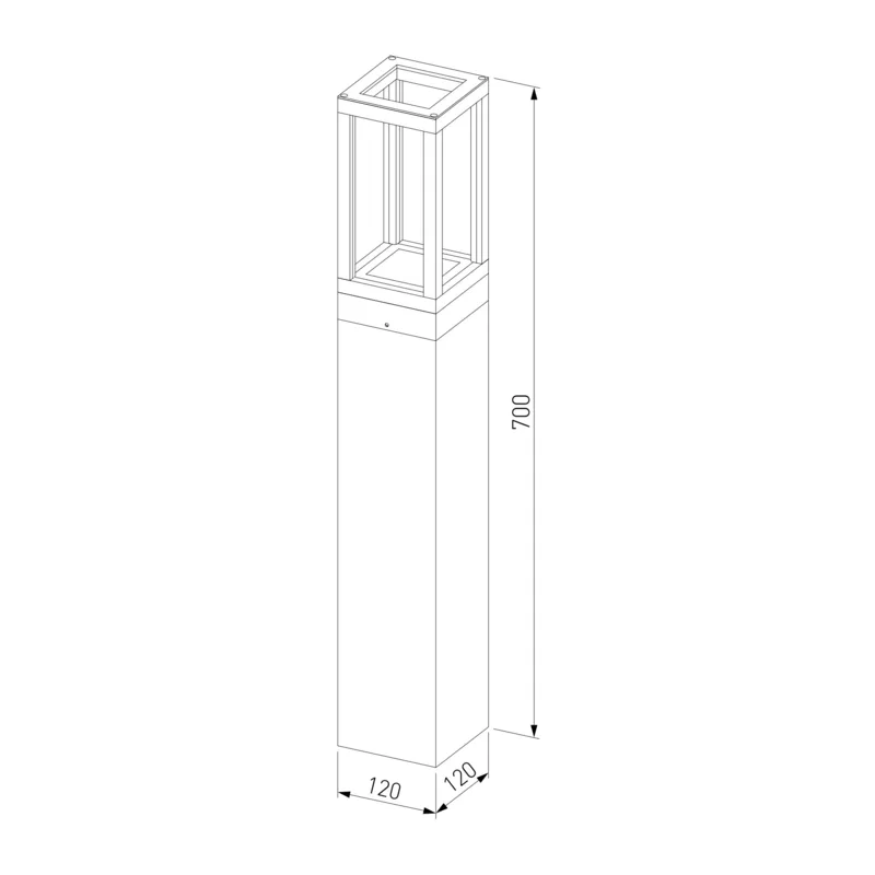 Ландшафтный светодиодный светильник Frame LED IP54 1529 TECHNO LED черный Elektrostandard 4
