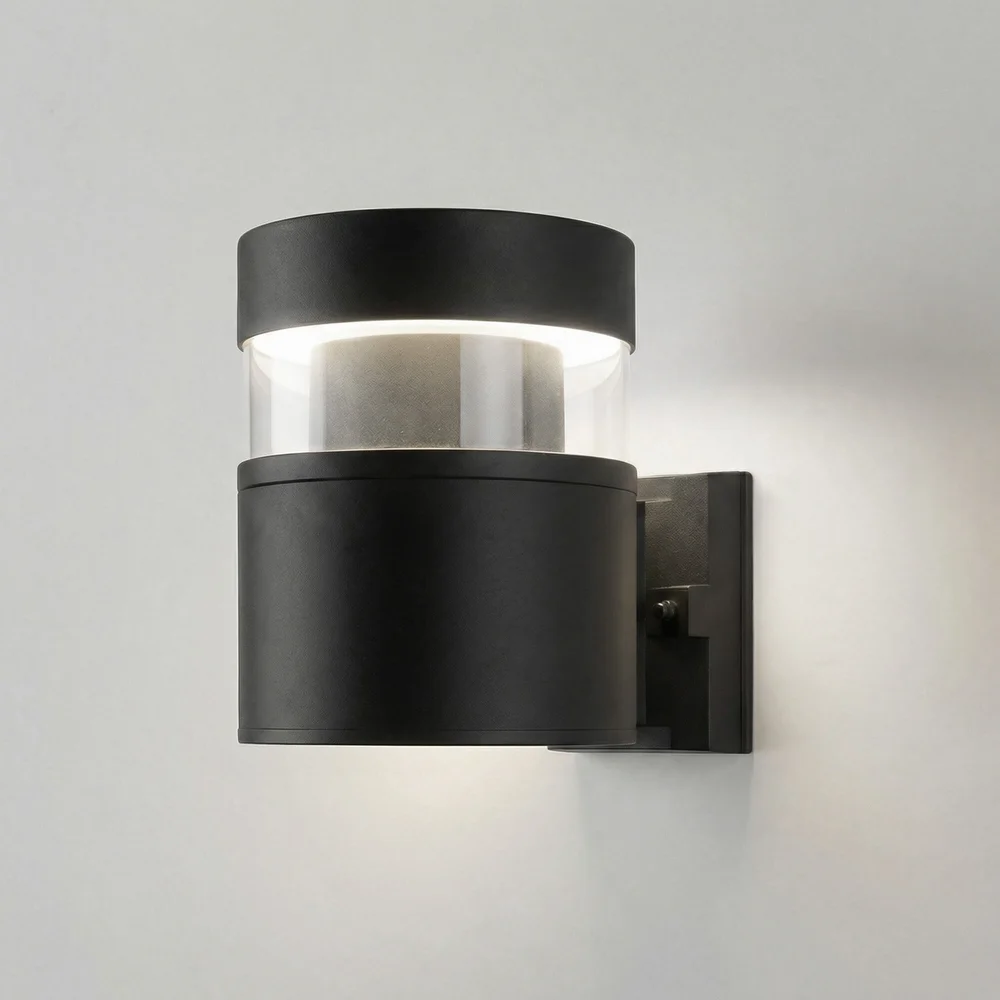 Уличный настенный светодиодный светильник Черный 1530 TECHNO LED черный Elektrostandard