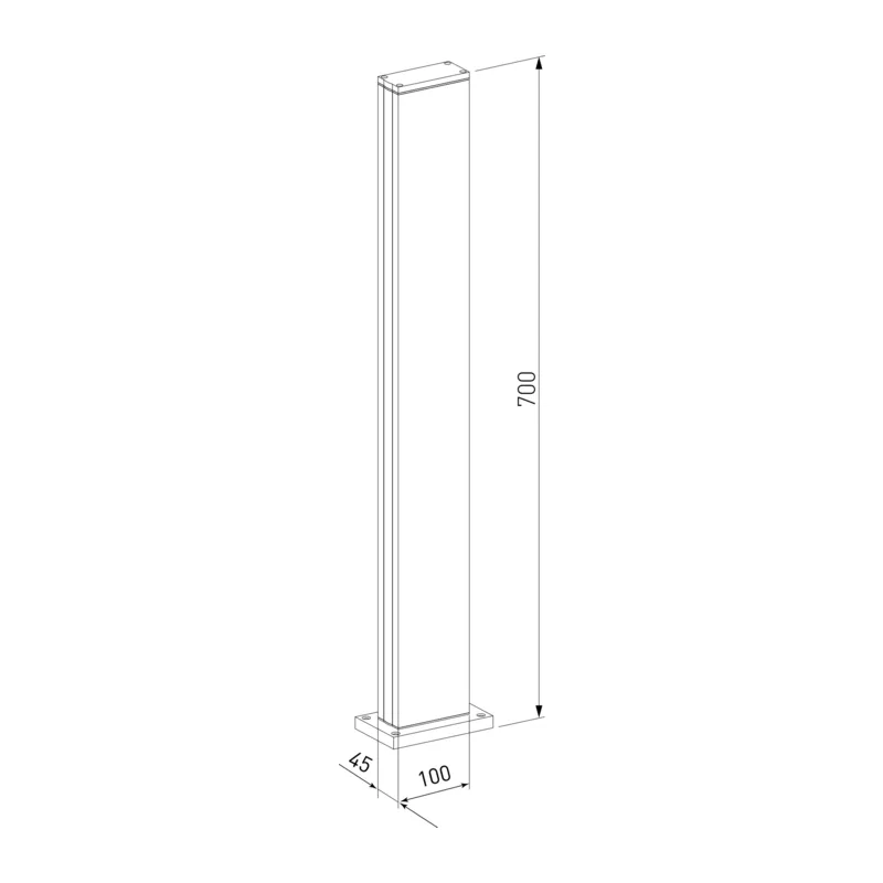 Ландшафтный светодиодный светильник Flat IP54 1538 TECHNO LED серый Elektrostandard 5