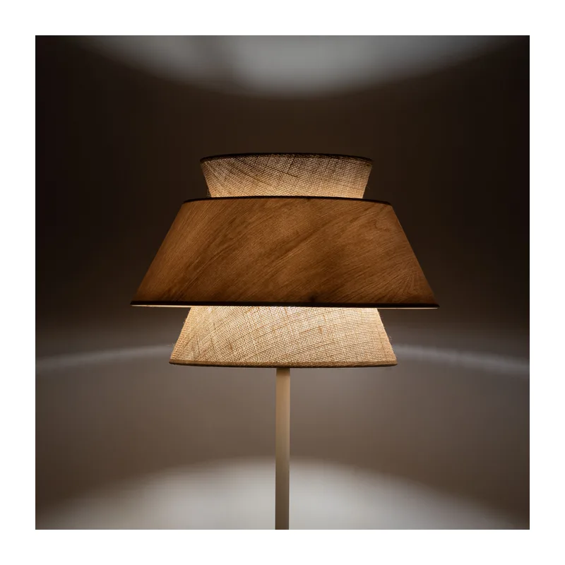 Напольный светильник с абажуром из натурального дерева и ткани 16225 TK Lighting 4