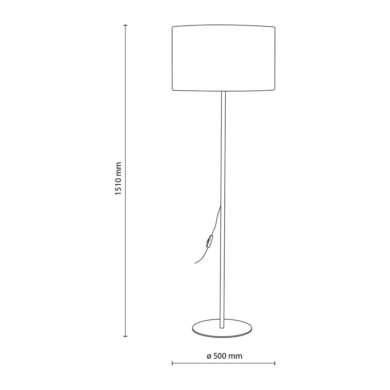 Напольный светильник с тканевым абажуром 16228 TK Lighting 4