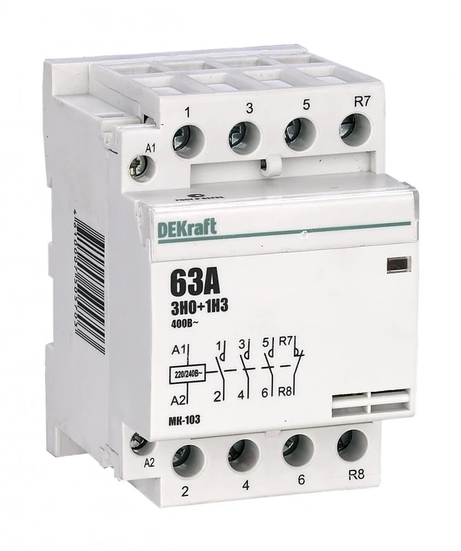 Модульный контактор МК-103 3НО+1НЗ 32А 230В 2