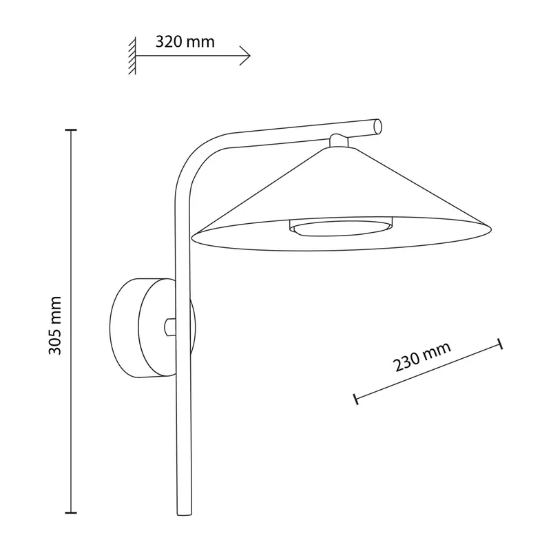 Настенный светильник с металлическим плафоном 18693 TK Lighting 3