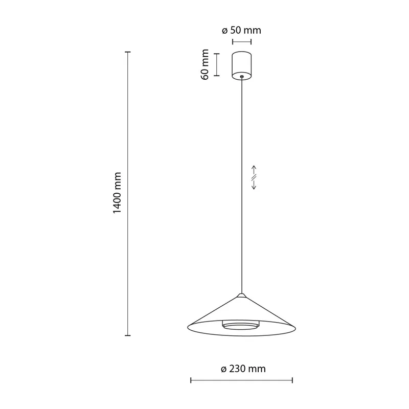 Подвесной светильник с металлическим плафоном 18695 TK Lighting 6