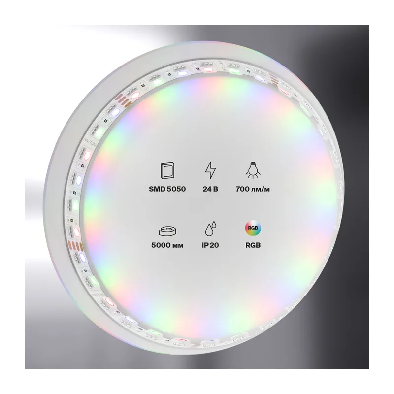 Светодиодная лента 24В 5050 21Вт/м Цветная (RGB) 5м IP20 Maytoni 20037 5