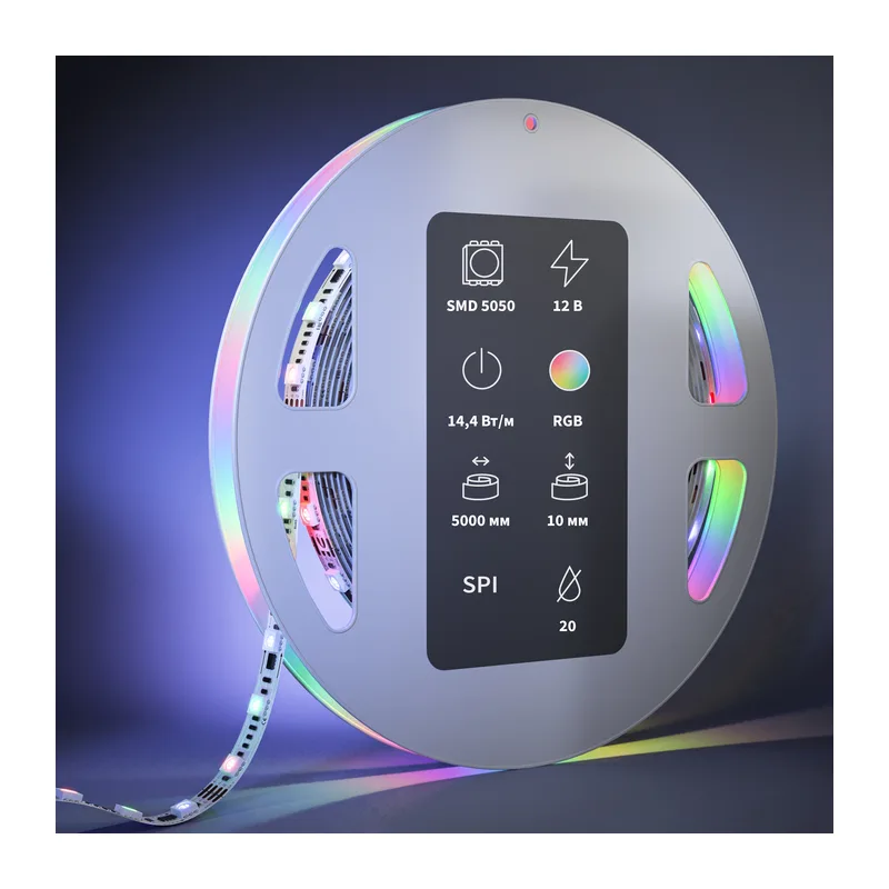 Светодиодная лента 12В 5050 14,4Вт/м 5м IP 20 Адресная (SPI) Цветная (RGB) 201242 Maytoni 2