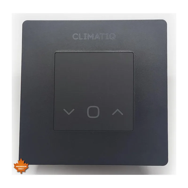 Электронный программируемый терморегулятор CLIMATIQ FD WI-FI черный