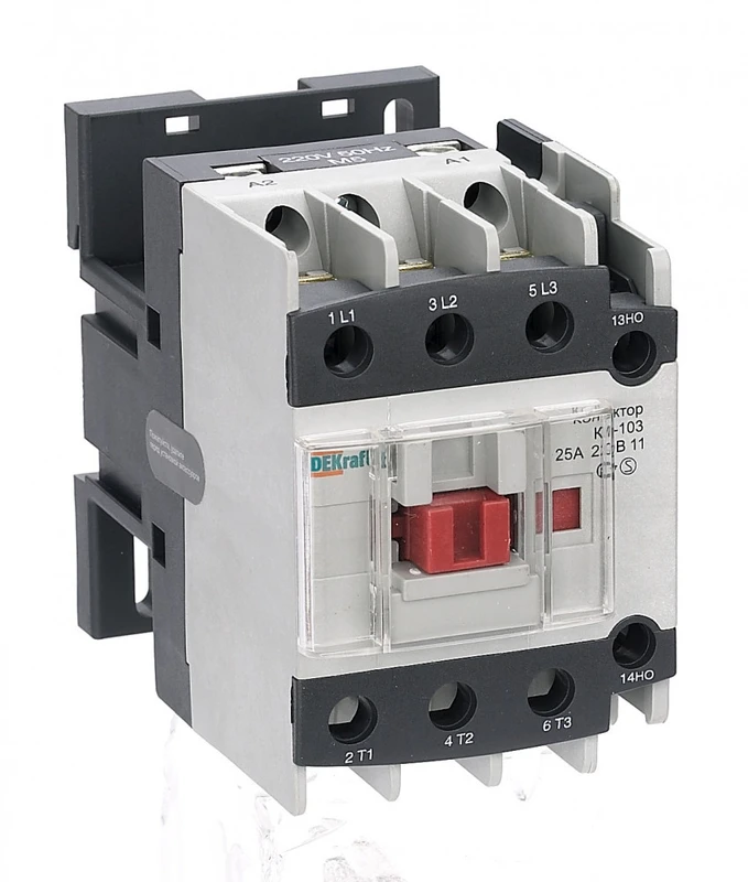 Контактор 25А 24В АС3 1НО+1НЗ КМ-103 Dekraft 2