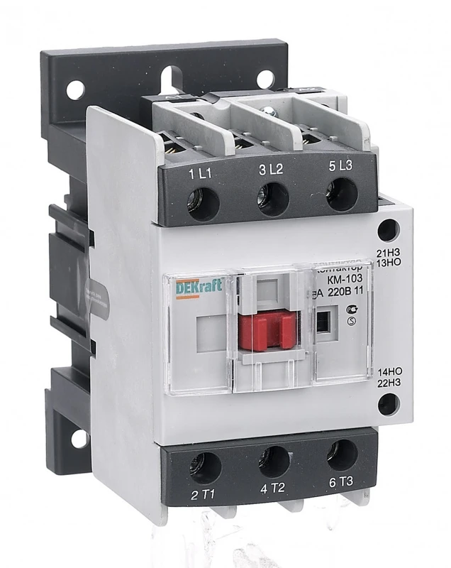 Контактор 50А 110В АС3 1НО+1НЗ КМ-103 Dekraft 2