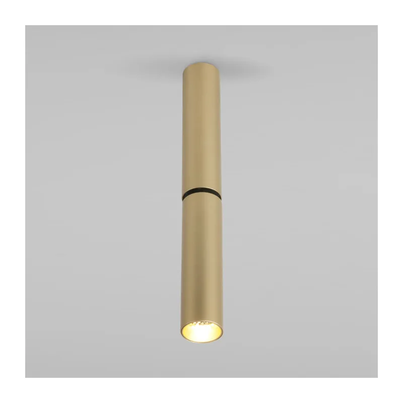 Накладной поворотный светодиодный светильник с антибликовой решеткой Pika 25029/LED 6W 4200K латунь Elektrostandard 3