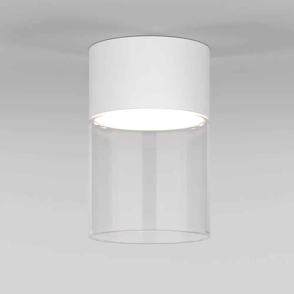 Светильник потолочный светодиодный 10W 4000К латунь/прозрачный 25047/LED Elektrostandard