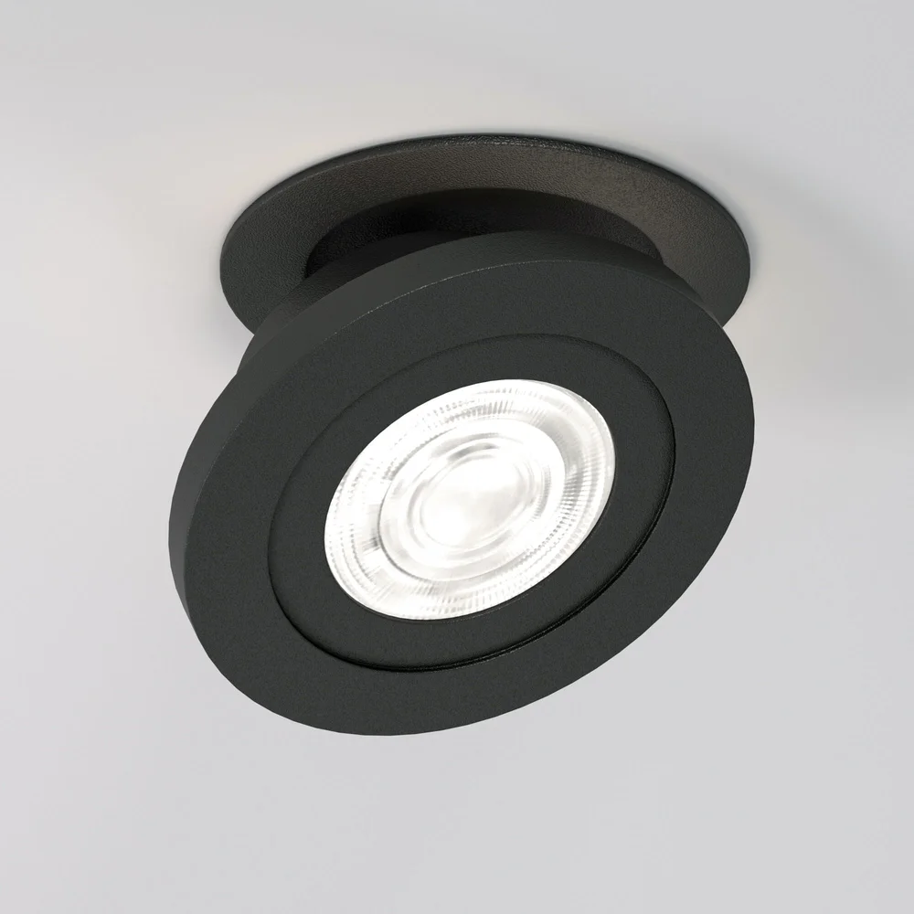Встраиваемый поворотный светодиодный светильник 6W 4000K чёрный 25084/LED Elektrostandard