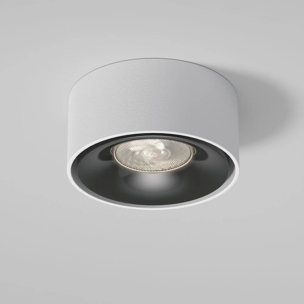 Светильник встраиваемый светодиодный Glam белый/черный 25095/LED Elektrostandard
