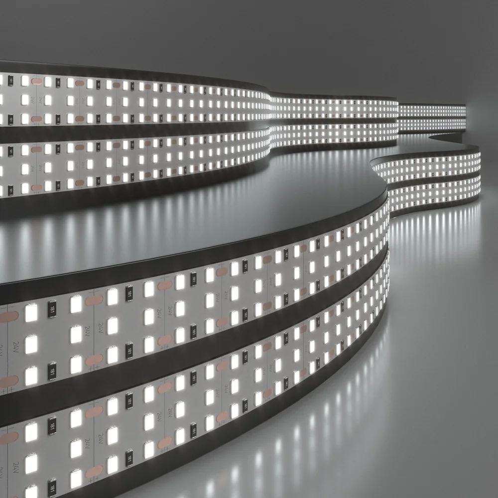 Лента светодиодная 360 LED 26 Вт IP20 трехрядная 3300К теплый белый, 5м 2835 24V 360Led 26W IP20 Elektrostandard