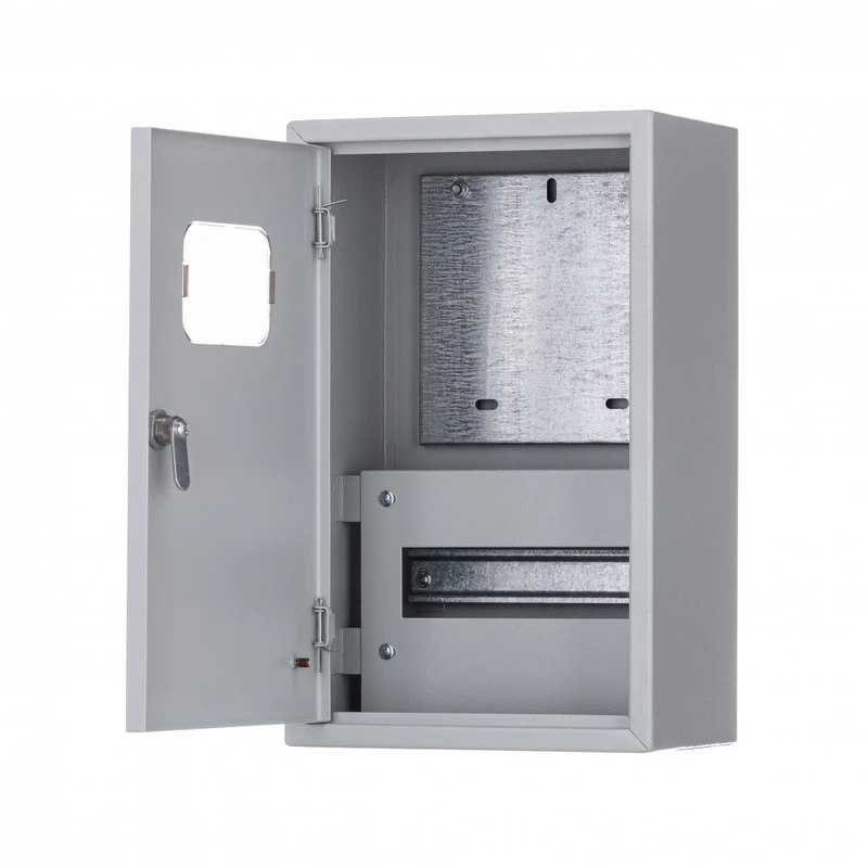 Корпус мет. учетный нав. 400х250х160 1-фазный 9 мод. IP31 ЩРУН-1/9 2