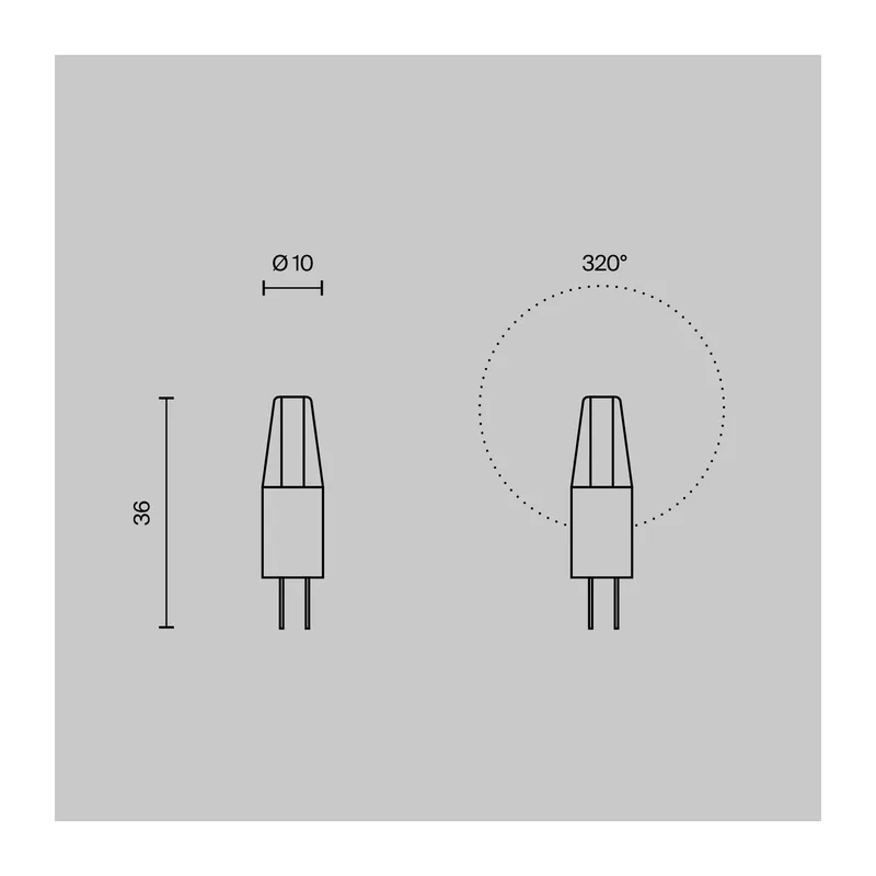 Светодиодная лампа Базовая Стандарт Капсула 2Вт 4000K G4 (3217) Voltega