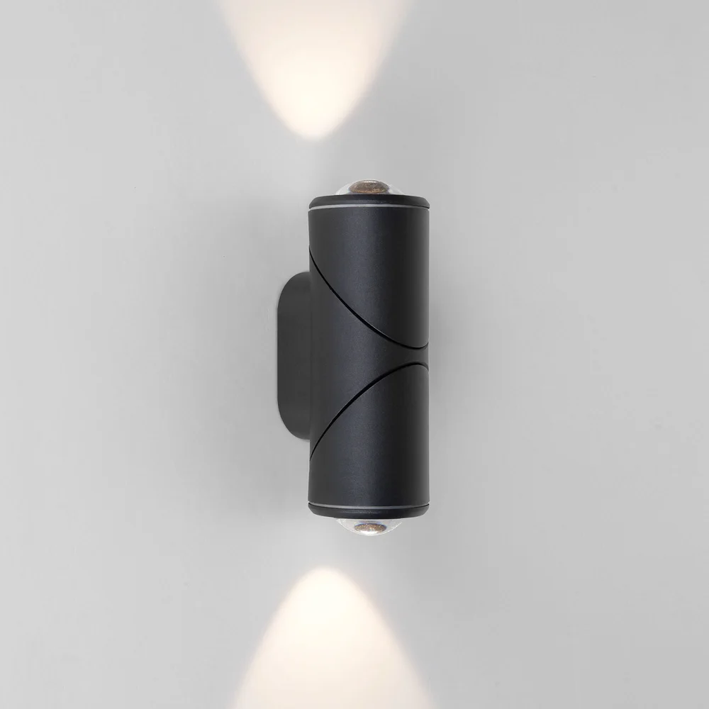 Уличный настенный поворотный светильник GIRA D LED IP54 35127/D черный Elektrostandard
