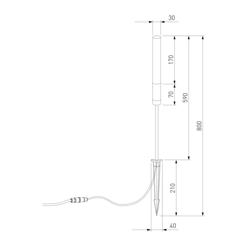 Светильник садово-парковый Invi 3W 4000K черный 35155/F Elektrostandard 5