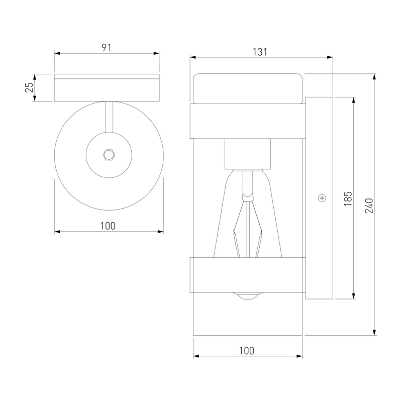 Уличный настенный светильник Falcon 35167/D темно-коричневый Elektrostandard 3