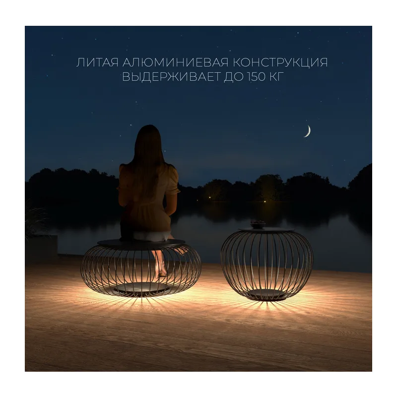 Светильник-столик садово-парковый светодиодный Firenze черный 35178/F черный Elektrostandard 4