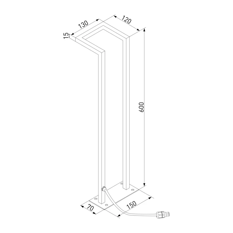 Светильник садово-парковый Stels 13W 4000K черный 35180/S Elektrostandard 6
