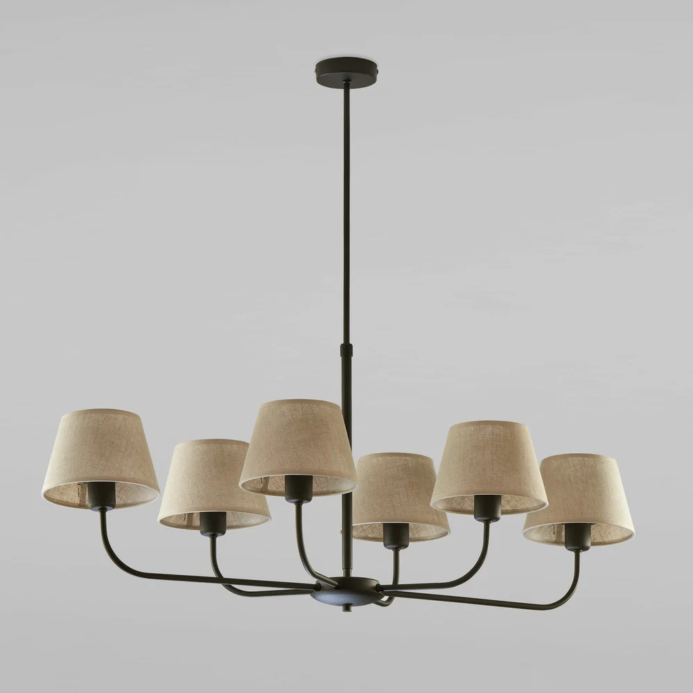 Подвесная люстра с тканевыми абажурами 3999 Chicago TK Lighting