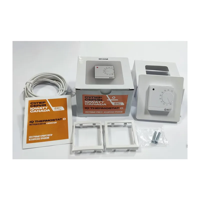 Электронный терморегулятор механическое управление IQ THERMOSTAT D white 2