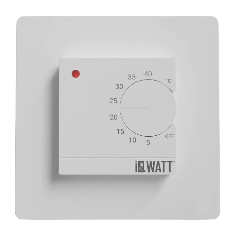 Электронный терморегулятор механическое управление IQ THERMOSTAT D white