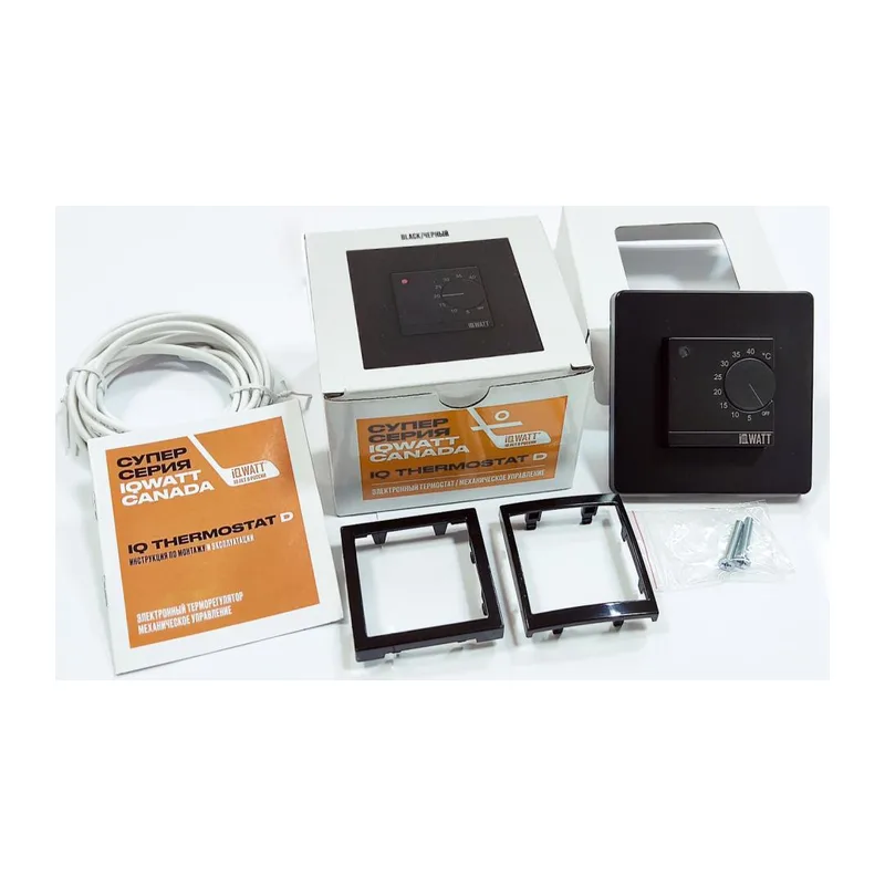 Электронный терморегулятор механическое управление IQ THERMOSTAT D black
